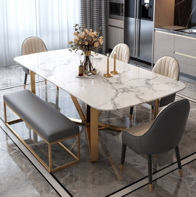 marble top dining table